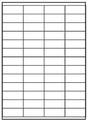 Logo Self-Adhesive Rectangular A4 Labels 52.5x21.2mm