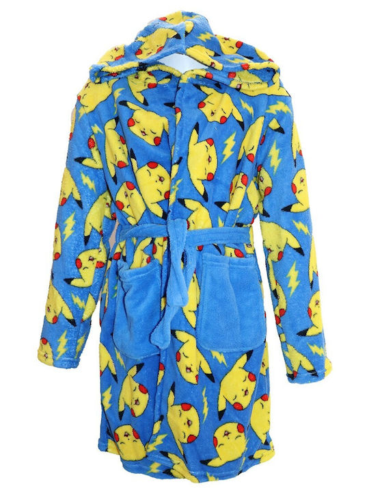 Kids' Robe Winter Fleece Coral, Blue Pokémon