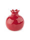 Nuova Vita Tabletop Lucky Charm Pomegranate Red Ceramic 7x8cm 1pcs