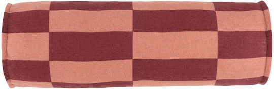 Vibes Μαξιλάρι Κυλινδρικό Maroon Tiles