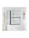 vidaXL Cabinet Cada De Baie Cu Ușă Pliabilă 100x68x129.5cm Sticlă Transparentă Neagră