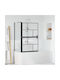 vidaXL Cabinet Cada De Baie Cu Ușă Pliabilă 80x68x129.5cm Sticlă Transparentă Neagră