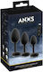 Anos Anal Plugs with Wireless Functionality and Vibration Set Small Silver