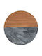 Maxwell & Williams Round Coaster Wooden Gray 10cm 4pcs