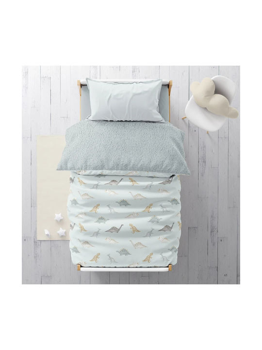 Borea Kids Sherpa Comforter Single Stompy Green 160x220cm