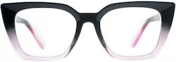 Frog Optical Lesebrille +3.75 in Lila Farbe