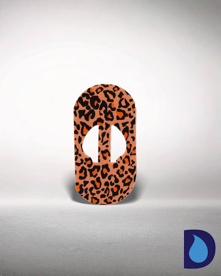 Medtronic Guardian 3 & 4 Oval Plasters Pack of 2 Pieces 9.5x4.5cm Leopard