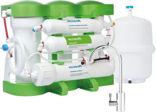 Ecosoft Pure Balance Filtru De Osmosis Inversă 6 Etape 75 Gpd Remineralizare Calciu Magneziu Eficiență Ridicată