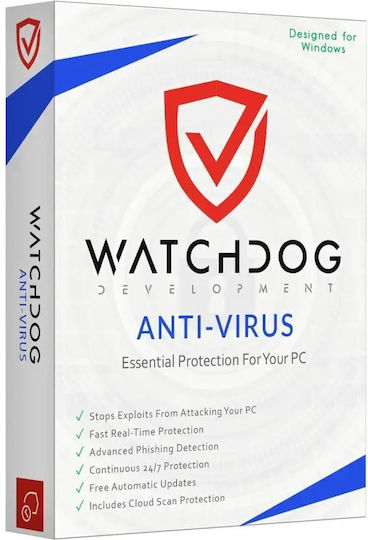 Watchdog Development Antivirus pentru 3 Dispozitive și 1 An de Utilizare (Licență Electronică)