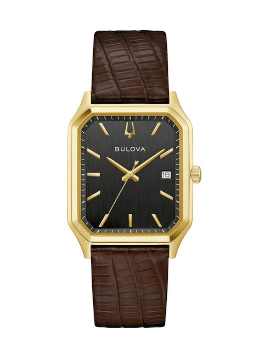 Bulova Ρολόι Μπαταρίας με Δερμάτινο Λουράκι