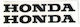 Autocolant Honda Mic Negru Set 2 Buc 100mmx16mm