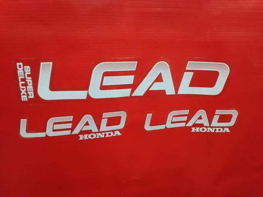 Αυτοκολλητο Honda Lead Ασπρο Σετ
