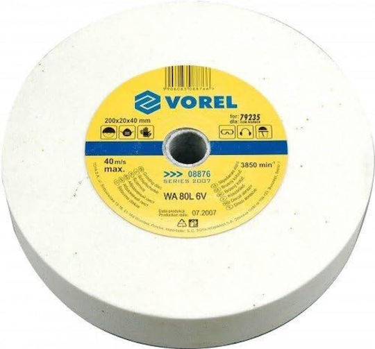 Vorel Schleifscheiben Tisch Schleifscheibe Fein 200x20x40mm 08876