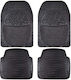 Autoline Set of Front and Rear Mats 4pcs for Toyota Matrix Hyundai Matrix 2020 Black