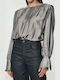 Bluza Damă Satin Gri