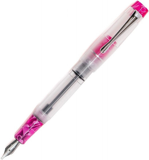 Opus 88 Koloro Hot Pink Fountain Pen 4710484646729 Broad Nibs