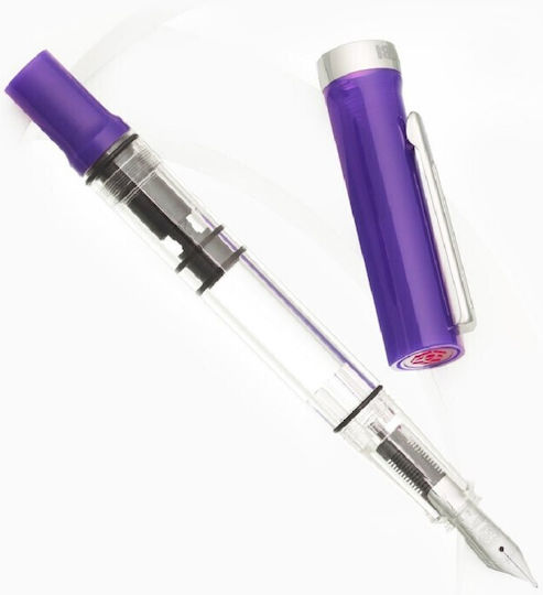 Stilou cu piston Twsbi Eco-t Eggplant 6971502532907 penițe Extra Fine