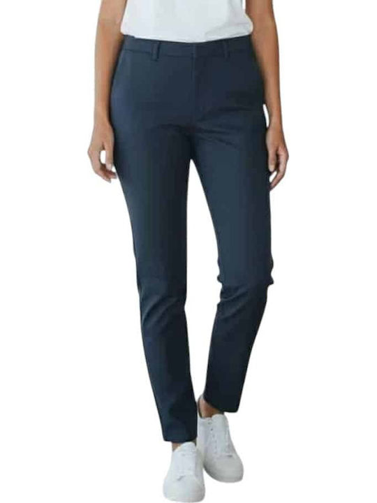 Rebekka Damen Stoff Hose in Normaler Passform Blue