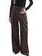 Women's Fabric Trousers Brown