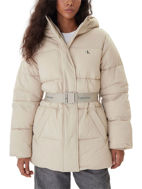 Calvin Klein Damen Puffer Jacke Wasserdicht und...
