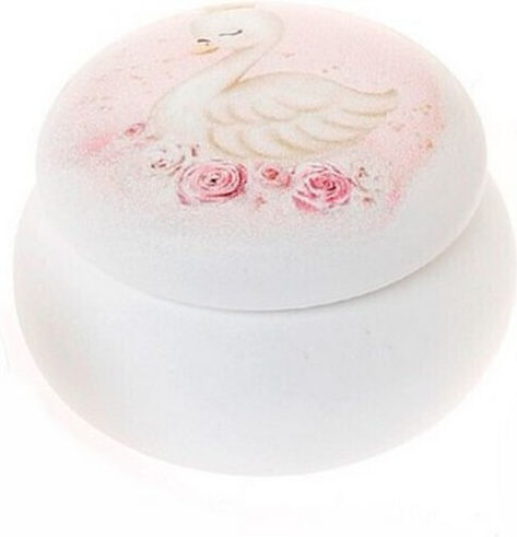 Cadou De Botez Ceramic Macaron Lebădă Mt-16