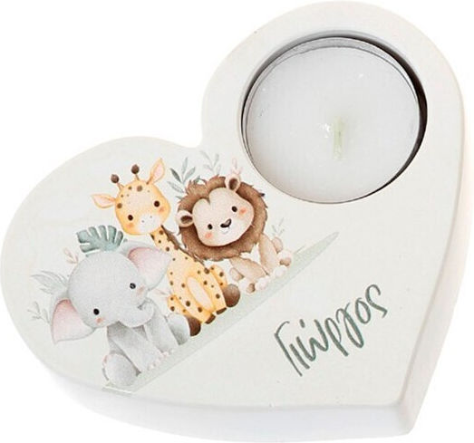 Taufgeschenke Keramische Herz Ρεσώ Ζωάκια Ζούγκλας Gk-52