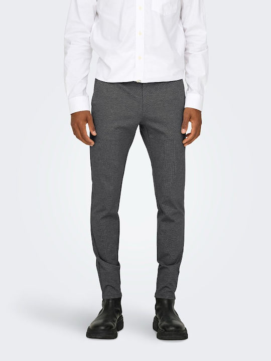 Only & Sons Chino Men's Trousers Elastic Black