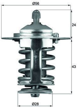 Thermostat Kühlflüssigkeit Mahle Tx 70 82