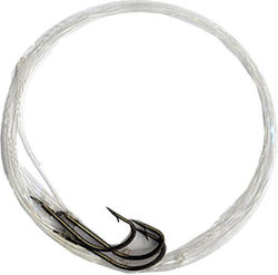 Rig 3 Curved Parrot Hooks Nickel Colored