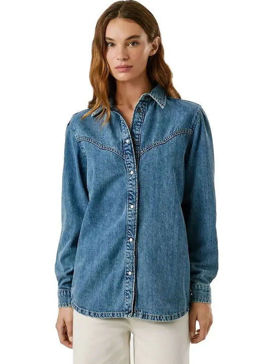 Pepe Jeans Μακρυμάνικο Γυναικείο Τζιν Πουκάμισο...