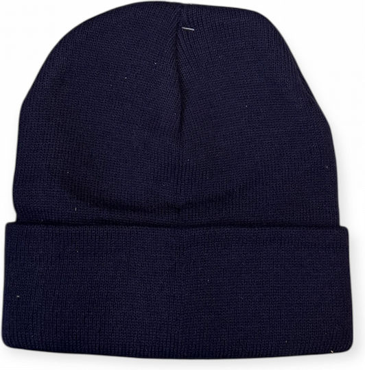 Beanie Unisex Beanie Knitted in Navy Blue color
