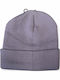 Beanie Unisex Σκούφος Πλεκτός σε Γκρι χρώμα