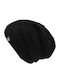 Beanie Unisex Σκούφος Πλεκτός σε Μαύρο χρώμα