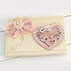 Baptism Guest Book Heart Βε-299