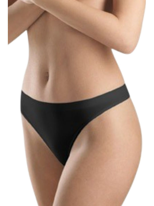 Hanro Γυναικείο String Μαύρο