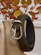 Leather Women's Belt Khaki