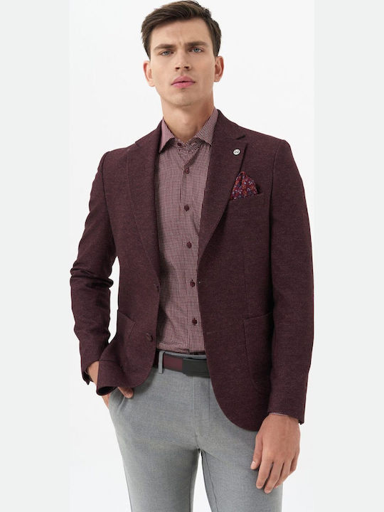Мъжко сако Burgundy