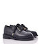 Leder Damen Oxfords in Schwarz Farbe