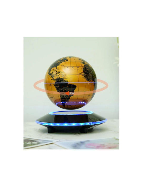 Magnetic Floating Yellow Globe 6’’ 360° Rotation