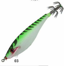Top One Tintenfisch-Jigs Leuchtend 7cm Grün