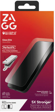 Zagg Tempered Glass (iPhone 17 / 17 Pro / 16 Pro)