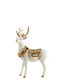 Zen Collection Weihnachtliche Kunststoff Figur Rentier Weiß Höhe 26.5cm