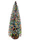 Christmas Decorative Wood Tree Adorned Green