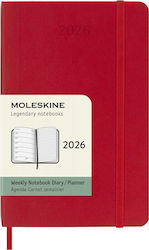 Moleskine 2026 Weekly Diary Pocket 9x14 Red Soft Cover 8056999275228 Moleskine 2026 Weekly Diary Pocket 9x14 Red Soft Cover 8056999275228