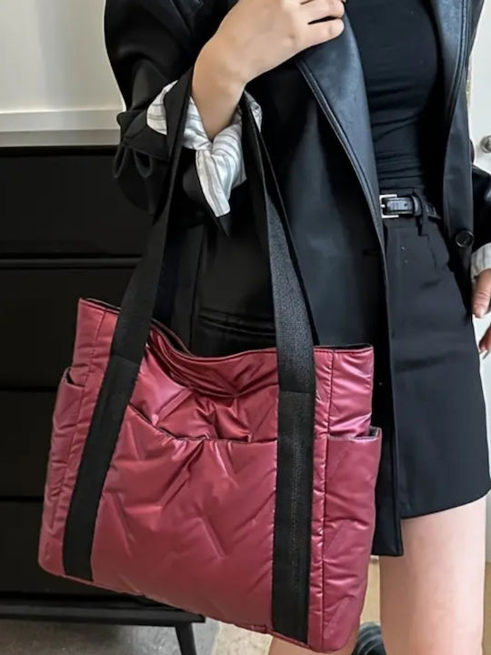 Geantă de damă Tote De mână Burgundy