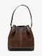 Leder Damenbeutel Schultertasche Brown suede