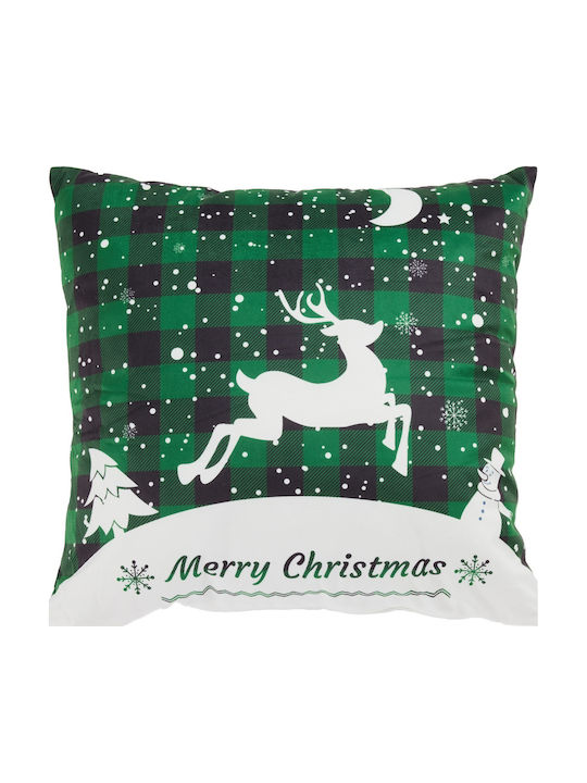 Das Home Christmas Decorative Pillow Square Green 45x45cm