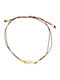 Philio Men's Bracelet Lucky Charm with design Eye Gold Plated