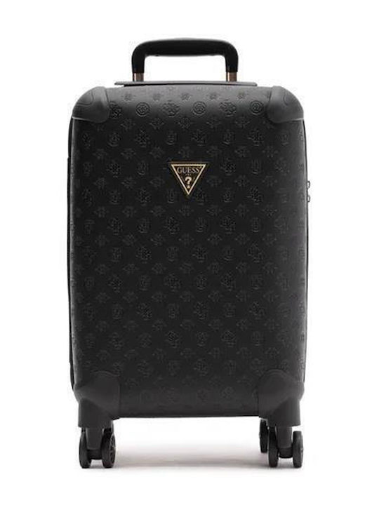 Guess Cabin Hard Black Suitcase With 4 Wheels Height 47cm