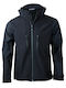 Fageo Work Jacket Softshell with Hood Black